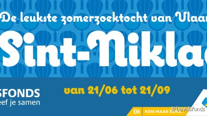 Zomerzoektocht Davidsfonds in Sint-Niklaas en deelgemeenten Belsele en Sinaai van 21 juni tot 21 september 2025